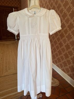 NWT - Feltman Brothers - White Smocked Flower Girl/Communion Dress - Size: 8Y
